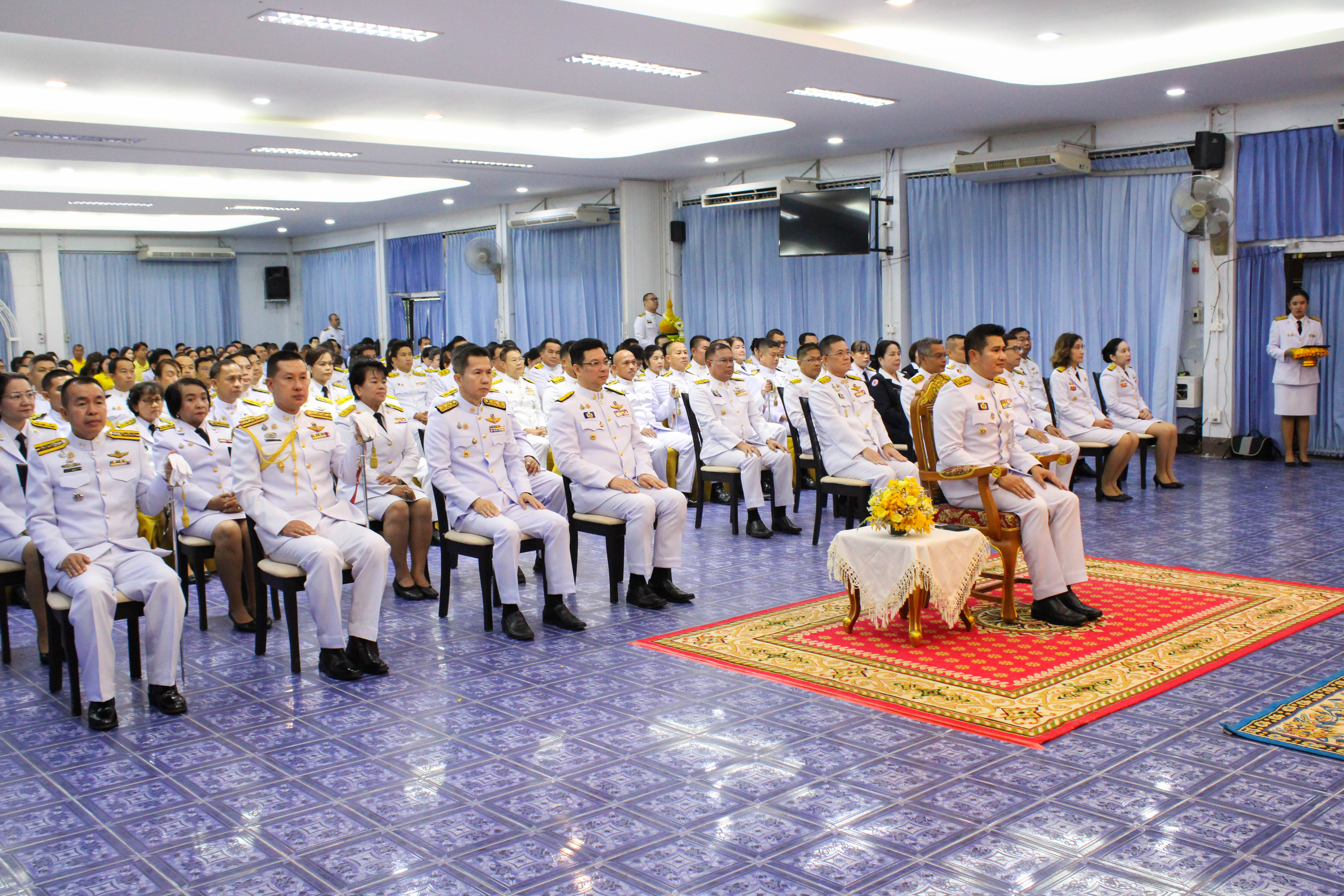 (#)สร้างสรรค์ชุมชน คนพช.น่าน(#) พช.น่าน ร่วมประกอบพิธีวางพานพุ่มดอกไม้สด เนื่องในวัน “พระบิดาแห่งฝนหลวง” ประจำปี 2567