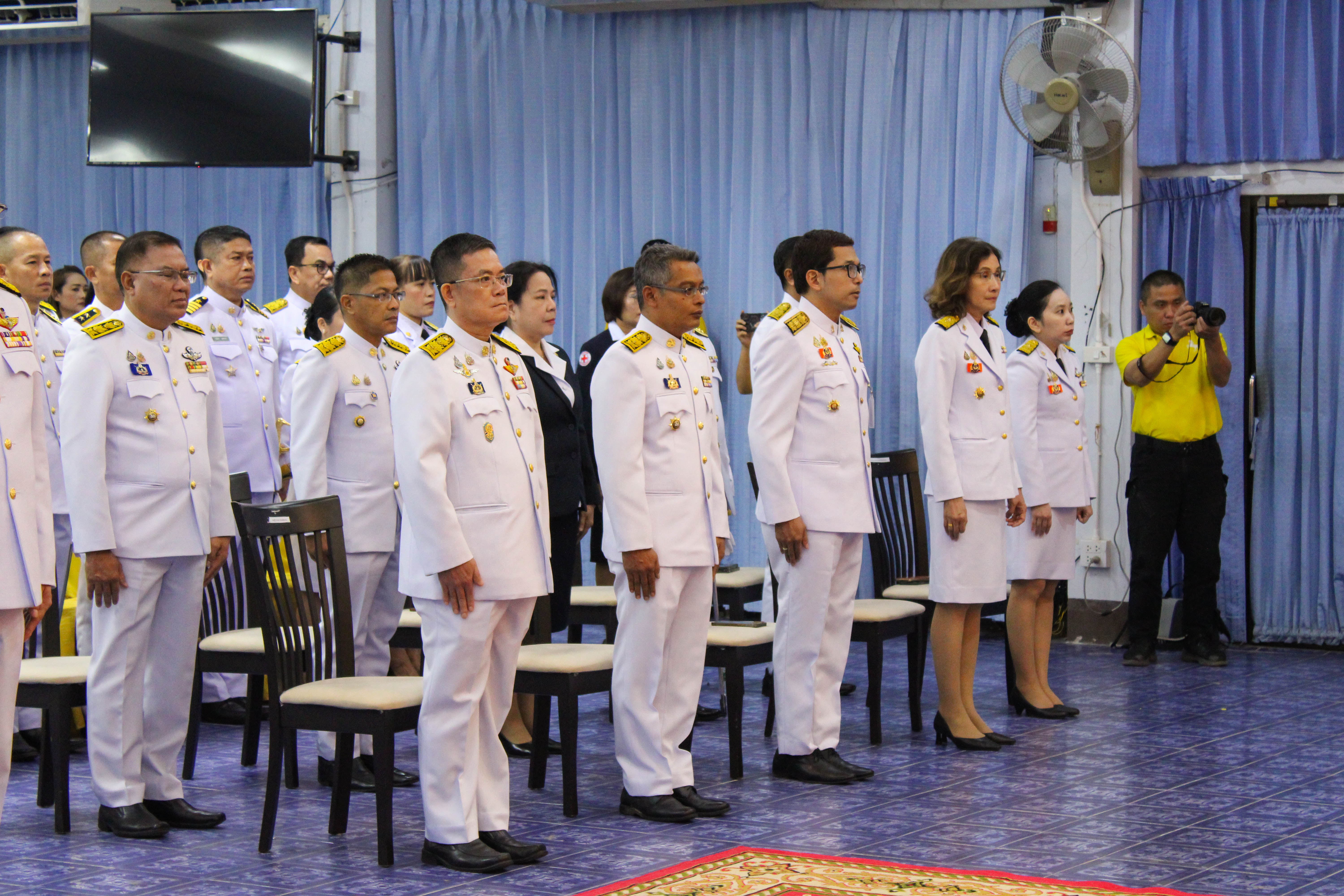 (#)สร้างสรรค์ชุมชน คนพช.น่าน(#) พช.น่าน ร่วมประกอบพิธีวางพานพุ่มดอกไม้สด เนื่องในวัน “พระบิดาแห่งฝนหลวง” ประจำปี 2567