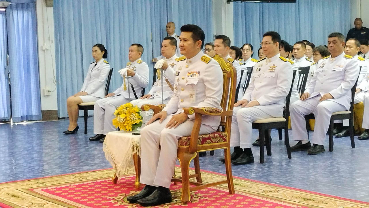 (#)สร้างสรรค์ชุมชน คนพช.น่าน(#) พช.น่าน ร่วมประกอบพิธีวางพานพุ่มดอกไม้สด เนื่องในวัน “พระบิดาแห่งฝนหลวง” ประจำปี 2567