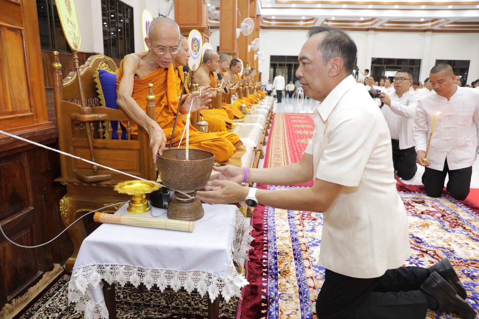 (#)สร้างสรรค์ชุมชน คนพช.น่าน(#) พช.น่าน ร่วมพิธีสมโภชผ้าพระกฐินพระราชทาน โดยกรมการพัฒนาชุมชน ณ วัดศรีสุทธาวาส พระอารามหลวง อ.เมือง จ.เลย
