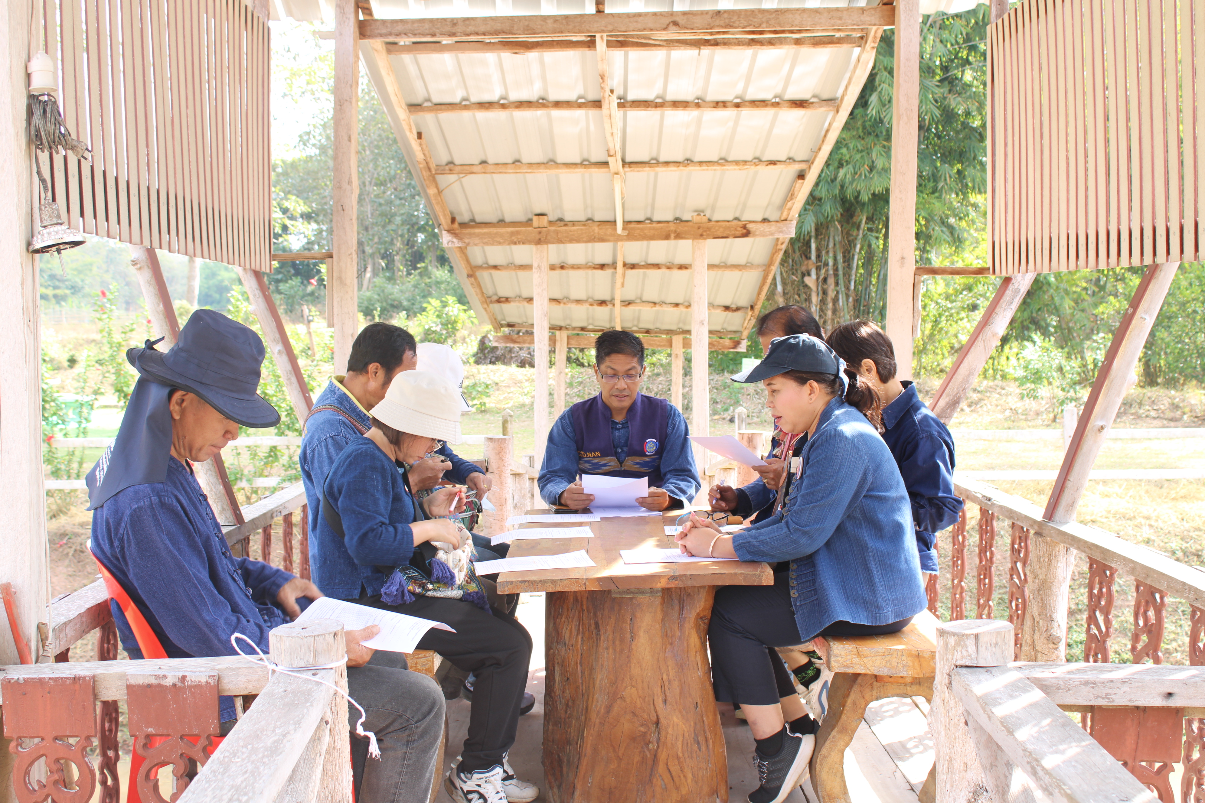 #น่านไม่เนิบ #NAN3FAST พช.น่าน จัดกิจกรรมเอามื้อสามัคคี ตามโครงการโคก หนอง นาวิถีน่าน พอเพียงสู่ความยั่งยืน ครั้งที่ 2/2568 อำเภอสันติสุข