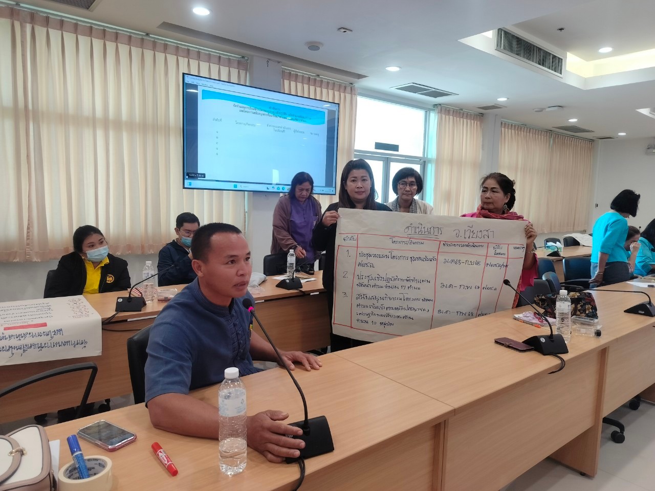 #น่านไม่เนิบ #NAN3FAST พช.น่าน โครงการประชุมเชิงปฏิบัติการเสริมสร้างทักษะคณะกรรมการบริหารศูนย์ประสานงานองค์การชุมชนระดับอำเภอ (ศอช.อ.)