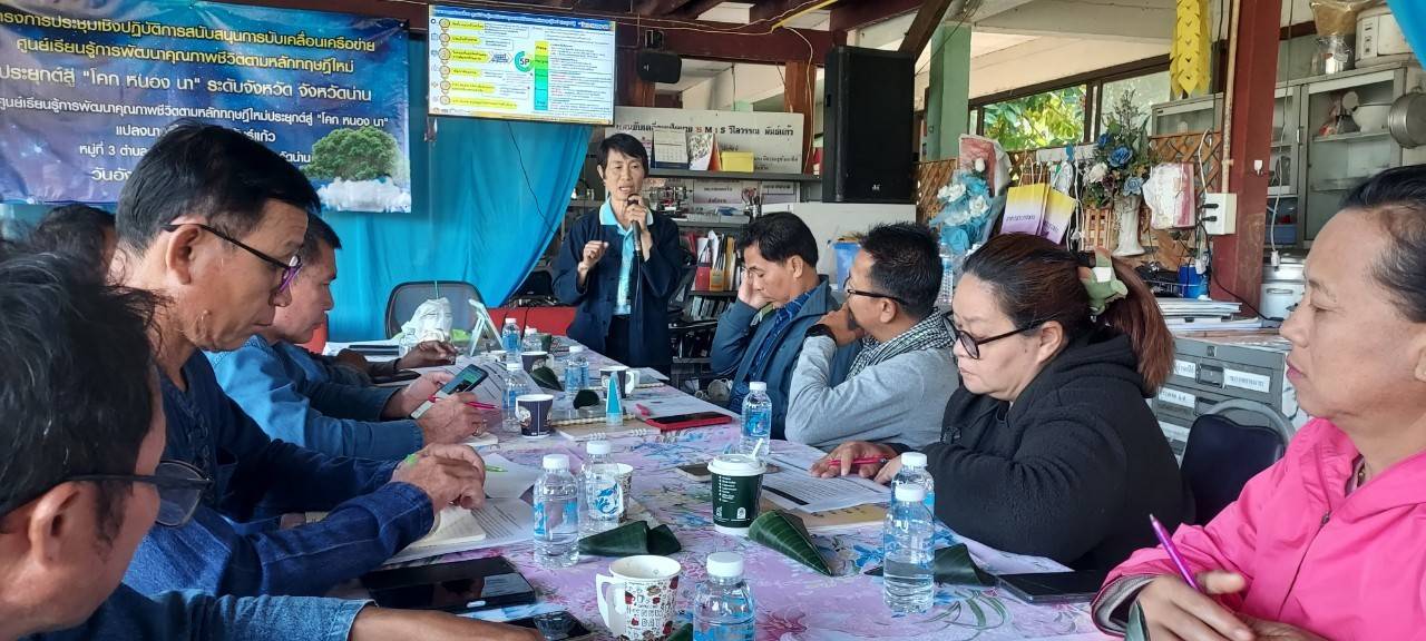 #น่านไม่เนิบ #NAN3FAST พช.น่าน ประชุมเชิงปฏิบัติการสนับสนุนการขับเคลื่อนเครือข่ายศูนย์เรียนรู้การพัฒนาคุณภาพชีวิตตามหลักทฤษฎีใหม่ ประยุกต์สู่ “โคก หนอง นา” ระดับจังหวัด