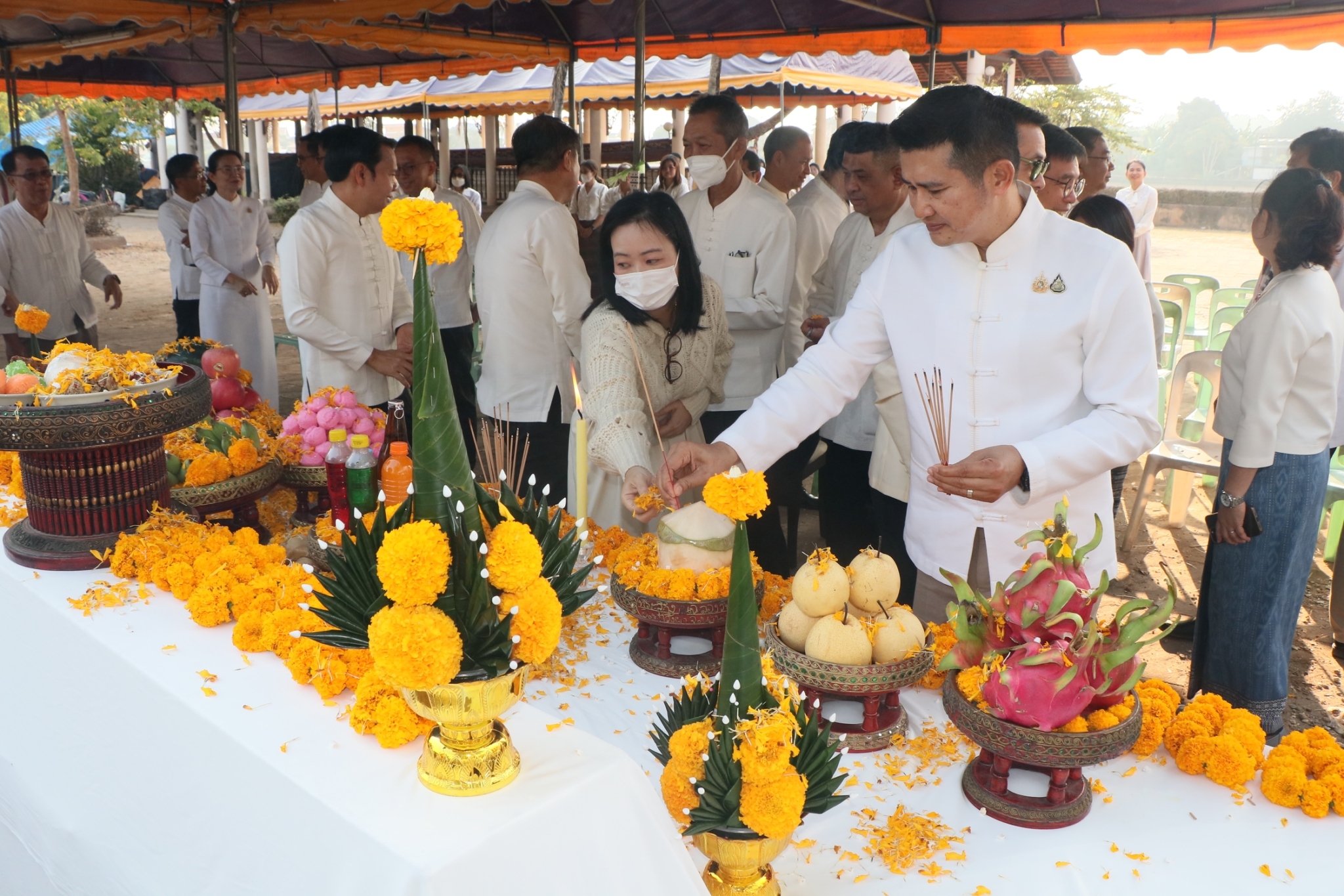 #น่านไม่เนิบ #NAN3FAST พช.น่าน ร่วมประกอบพิธีบวงสรวงสิ่งศักดิ์สิทธิ์ ในงานประจำปีและของดีเมืองน่าน ประจำปี 2568