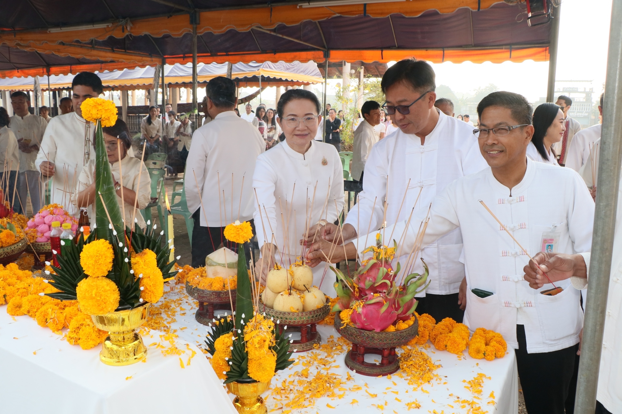 #น่านไม่เนิบ #NAN3FAST พช.น่าน ร่วมประกอบพิธีบวงสรวงสิ่งศักดิ์สิทธิ์ ในงานประจำปีและของดีเมืองน่าน ประจำปี 2568