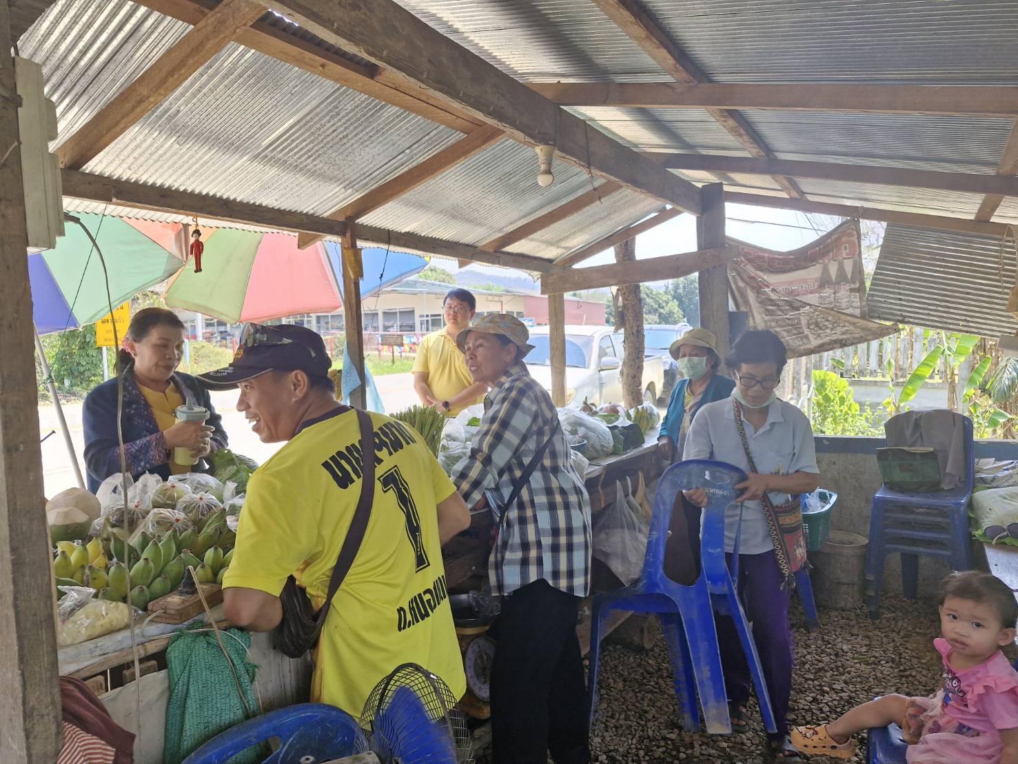 #น่านไม่เนิบ#NAN3FAST พช.น่าน ลงพื้นที่ติดตามโครงการตลาดนัดคนไทยยิ้มได้ ปี 2568 พัฒนาศักยภาพตลาด เชื่อมโยงการท่องเที่ยว เพิ่มช่องทางจำหน่ายสินค้าสัมมาชีพ ผลผลิตทางการเกษตร และผลิตภัณฑ์ OTOP