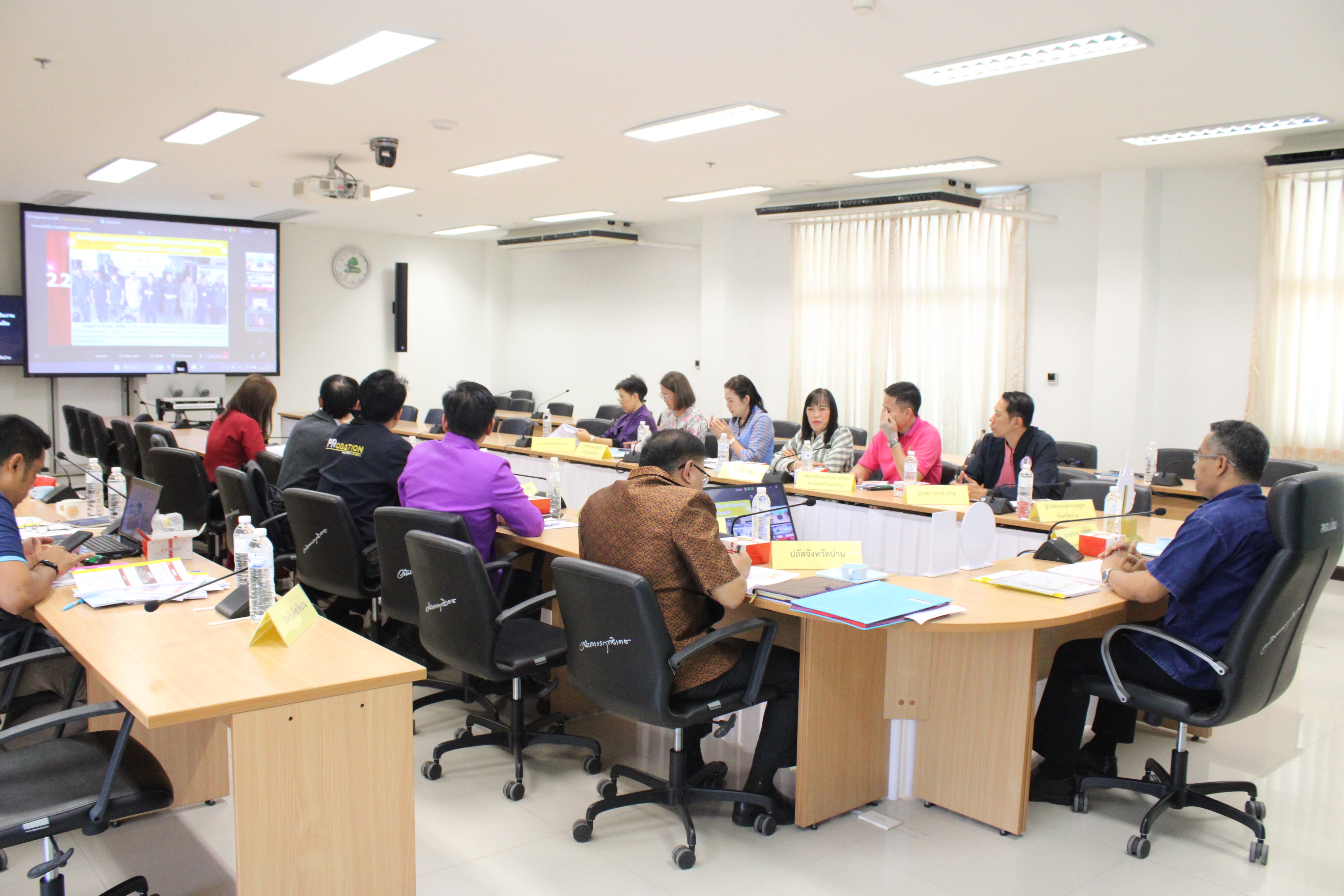 #น่านไม่เนิบ#NAN3FAST พช.น่าน ร่วมประชุมคณะทำงานติดตาม เร่งรัด ผลการดำเนินงานป้องกัน ปราบปราม และแก้ไขปัญหายาเสพติด จังหวัดน่าน ครั้งที่ 3/2568