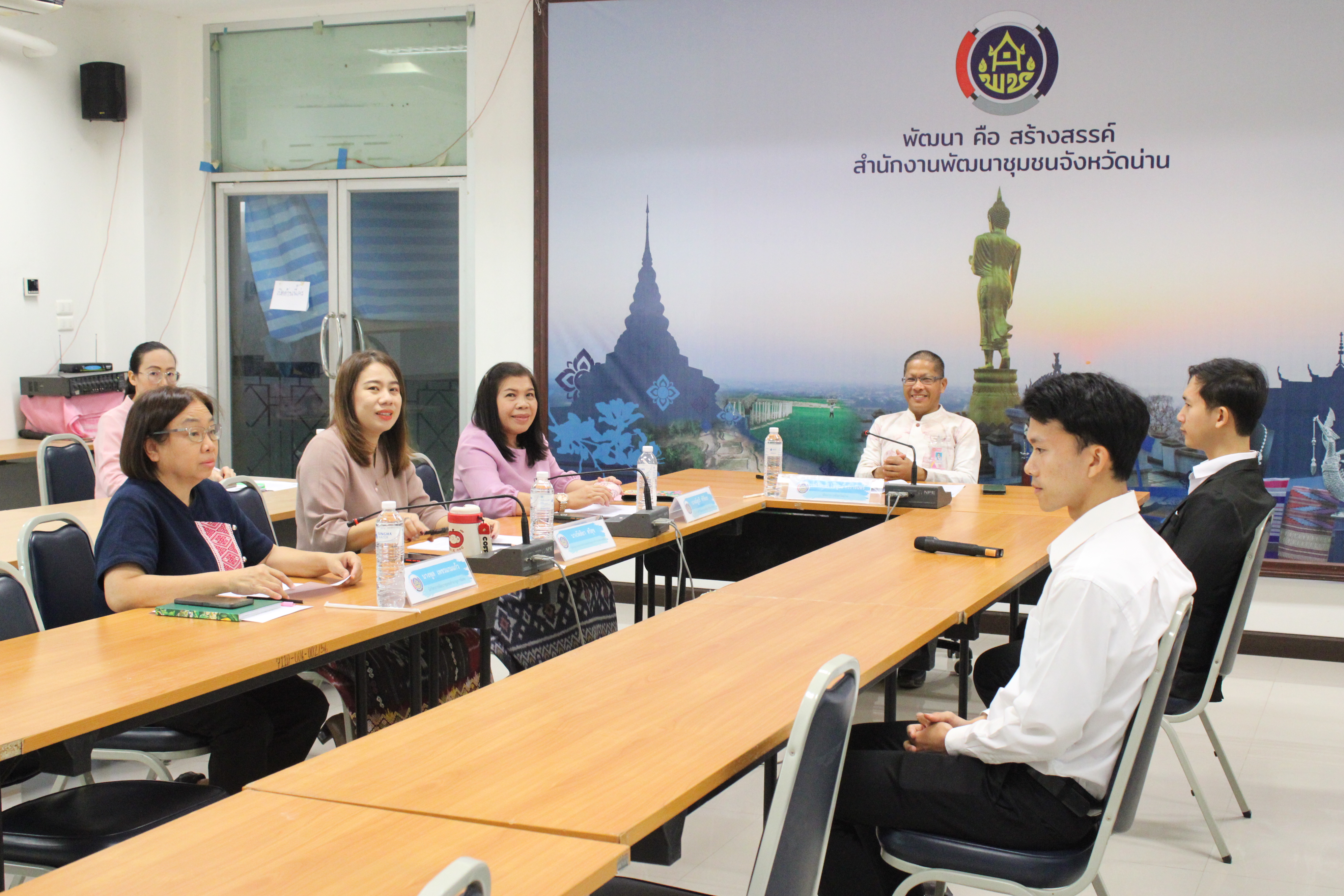 #น่านไม่เนิบ#NAN3FAST พัฒนาชุมชนน่าน ดำเนินการสรรหาและเลือกสรรพนักงานกองทุนพัฒนาบทบาทสตรี สอบสัมภาษณ์