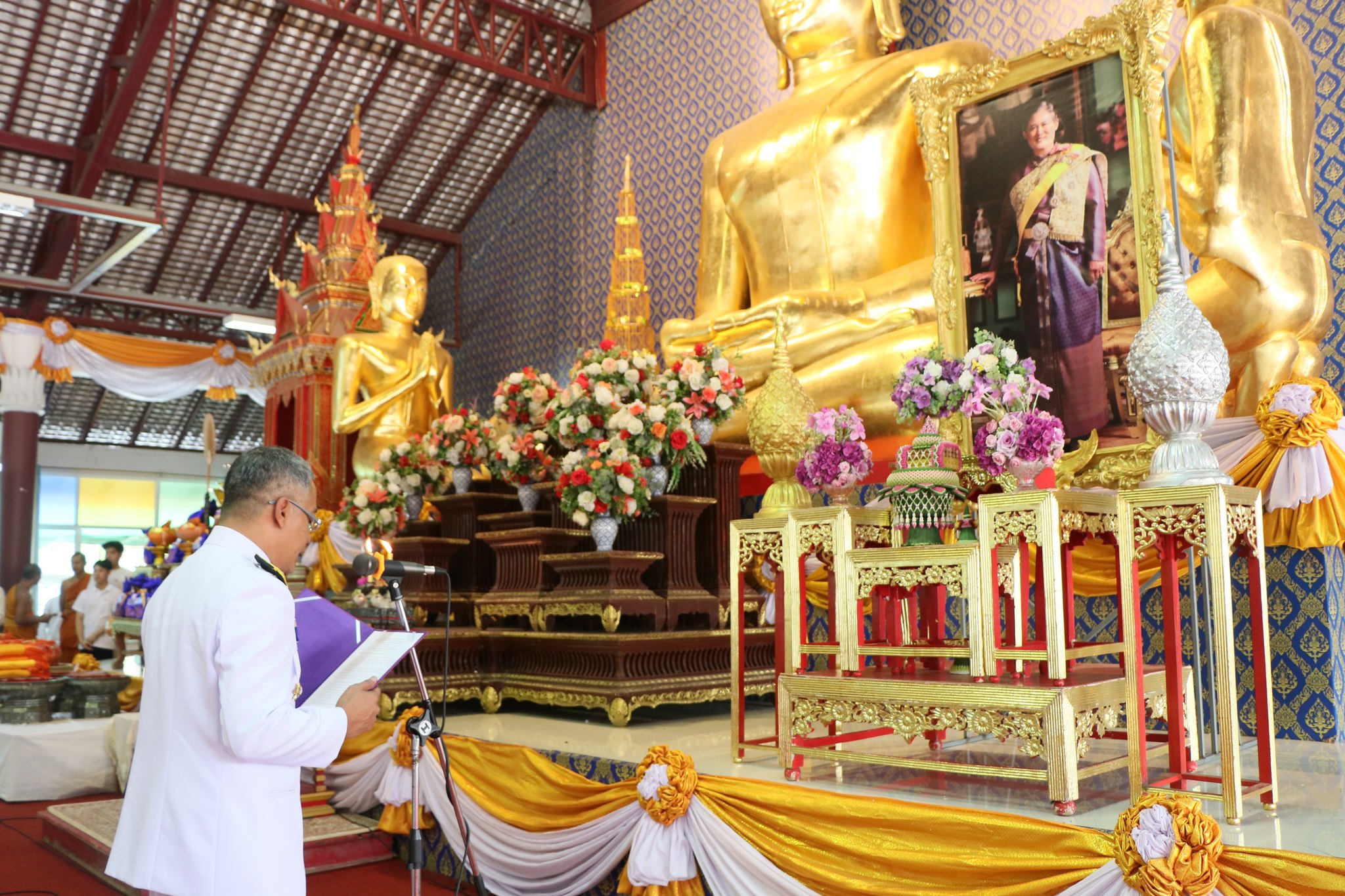 #น่านไม่เนิบ#NAN3FAST พช.น่าน ร่วมพิธีบรรพชาสามเณร เฉลิมพระเกียรติสมเด็จพระกนิษฐาธิราชเจ้า กรมสมเด็จพระเทพรัตนราชสุดาฯ สยามบรมราชกุมารี เนื่องในโอกาสทรงเจริญพระชนมายุ 70 พรรษา 2 เมษายน 2568