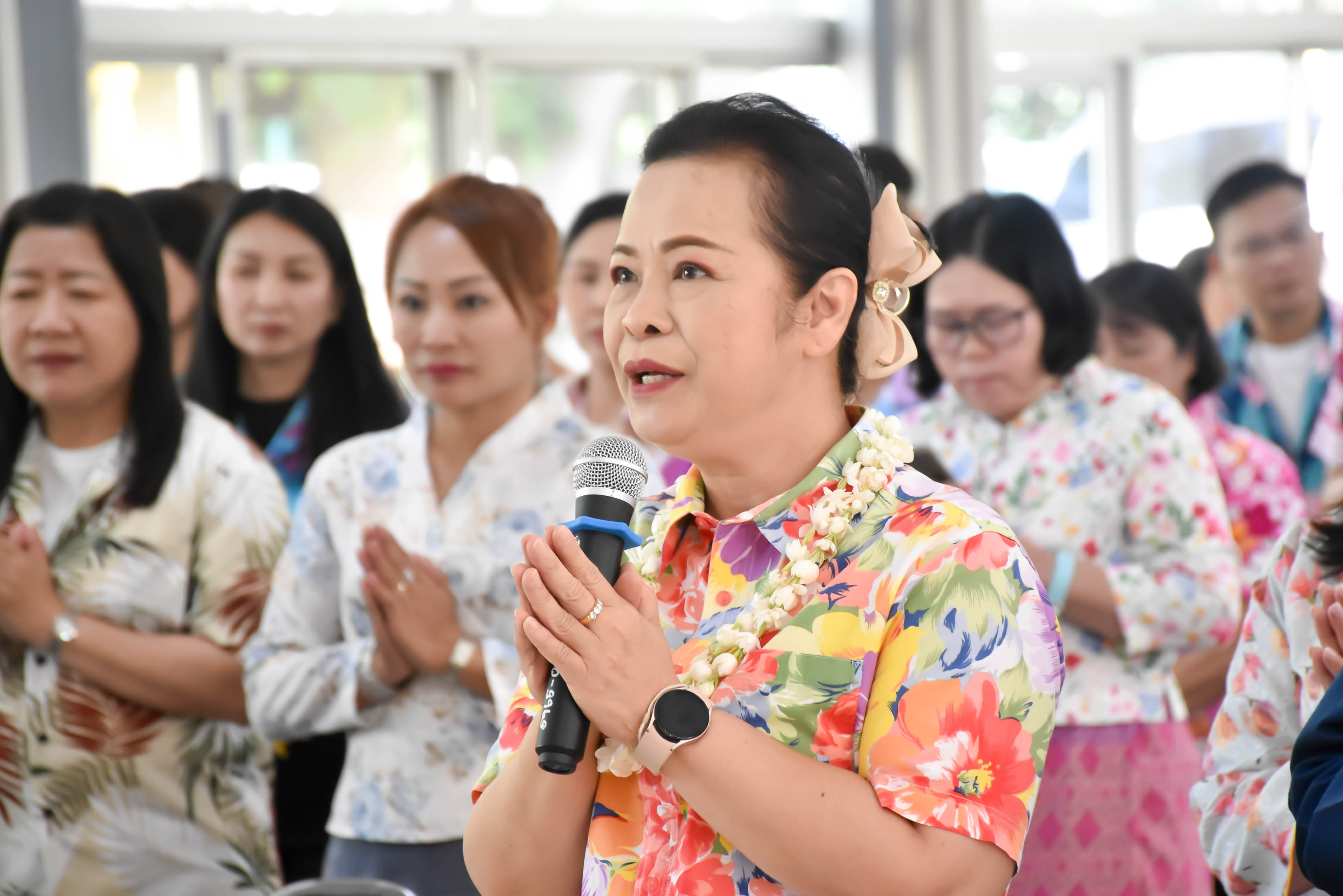 #น่านไม่เนิบ#NAN3FAST พช.น่าน ร่วมรดน้ำดำหัวข้าราชการบำนาญ และผู้ตรวจราชการกรมฯ สืบสานประเพณีสงกรานต์ ประจำปีงบประมาณ พ.ศ. 2568