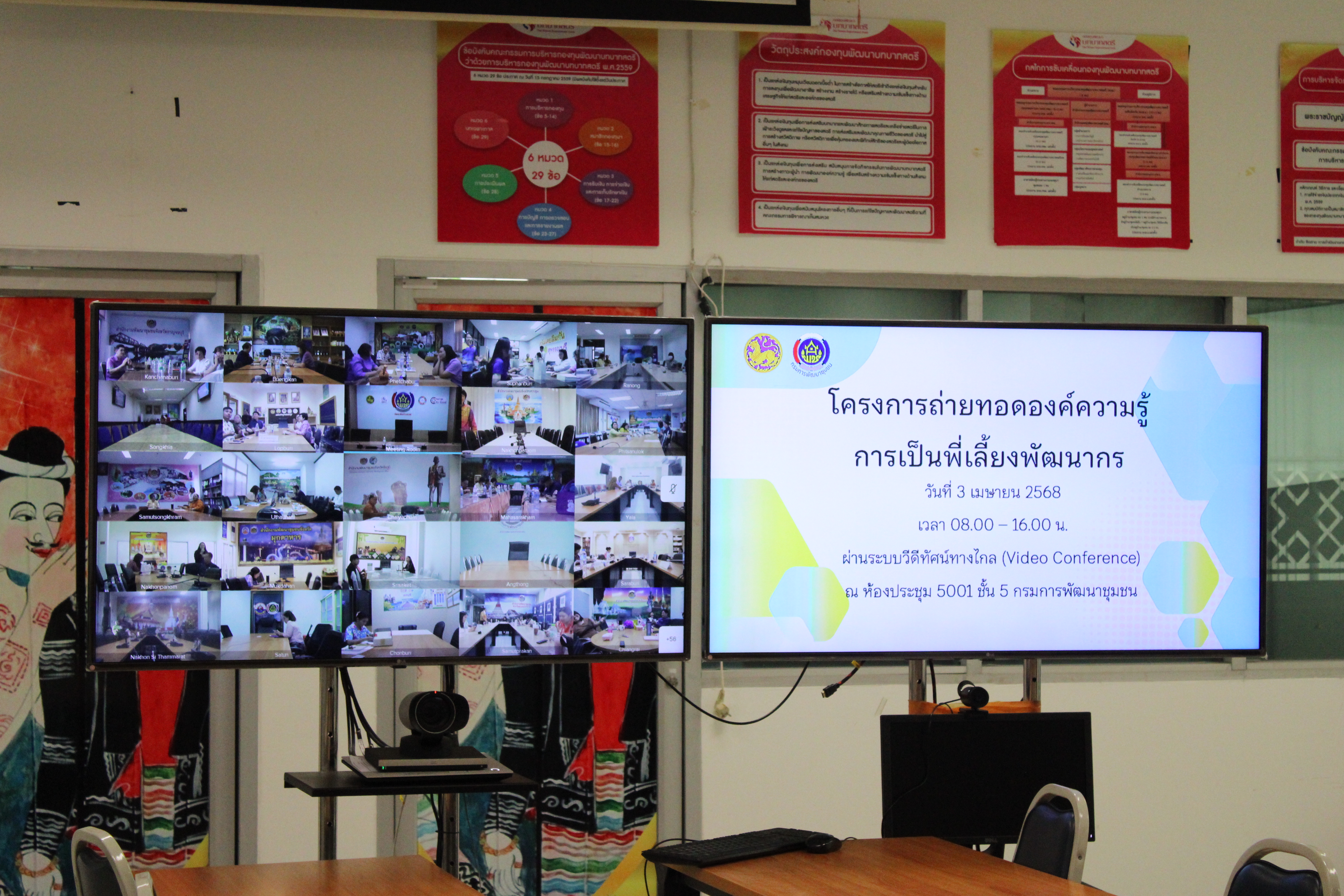 #น่านไม่เนิบ#NAN3FAST พช.น่าน ร่วมประชุมโครงการถ่ายทอดความรู้การเป็นพี่เลี้ยงพัฒนากร ผ่านระบบวีดิทัศน์ทางไกล (Conference)