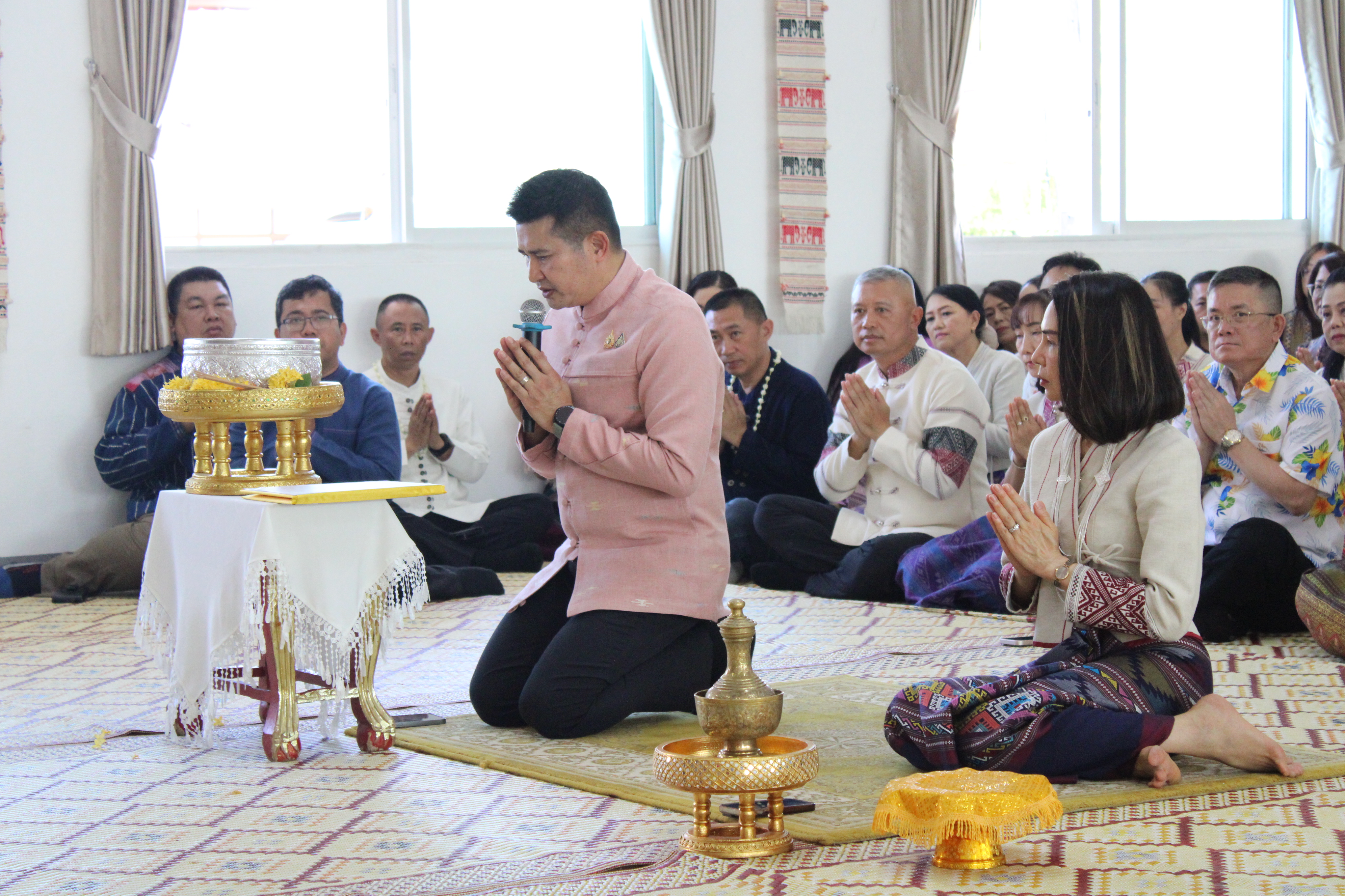 #น่านไม่เนิบ#NAN3FAST พช.น่าน ร่วมพิธีสูมาคารวะ สรงน้ำขอพร เจ้าคณะจังหวัดน่าน และคณะพระเถรานุเถระชั้นผู้ใหญ่จังหวัดน่าน เนื่องในเทศกาลสงกรานต์ ประจำปี 2568