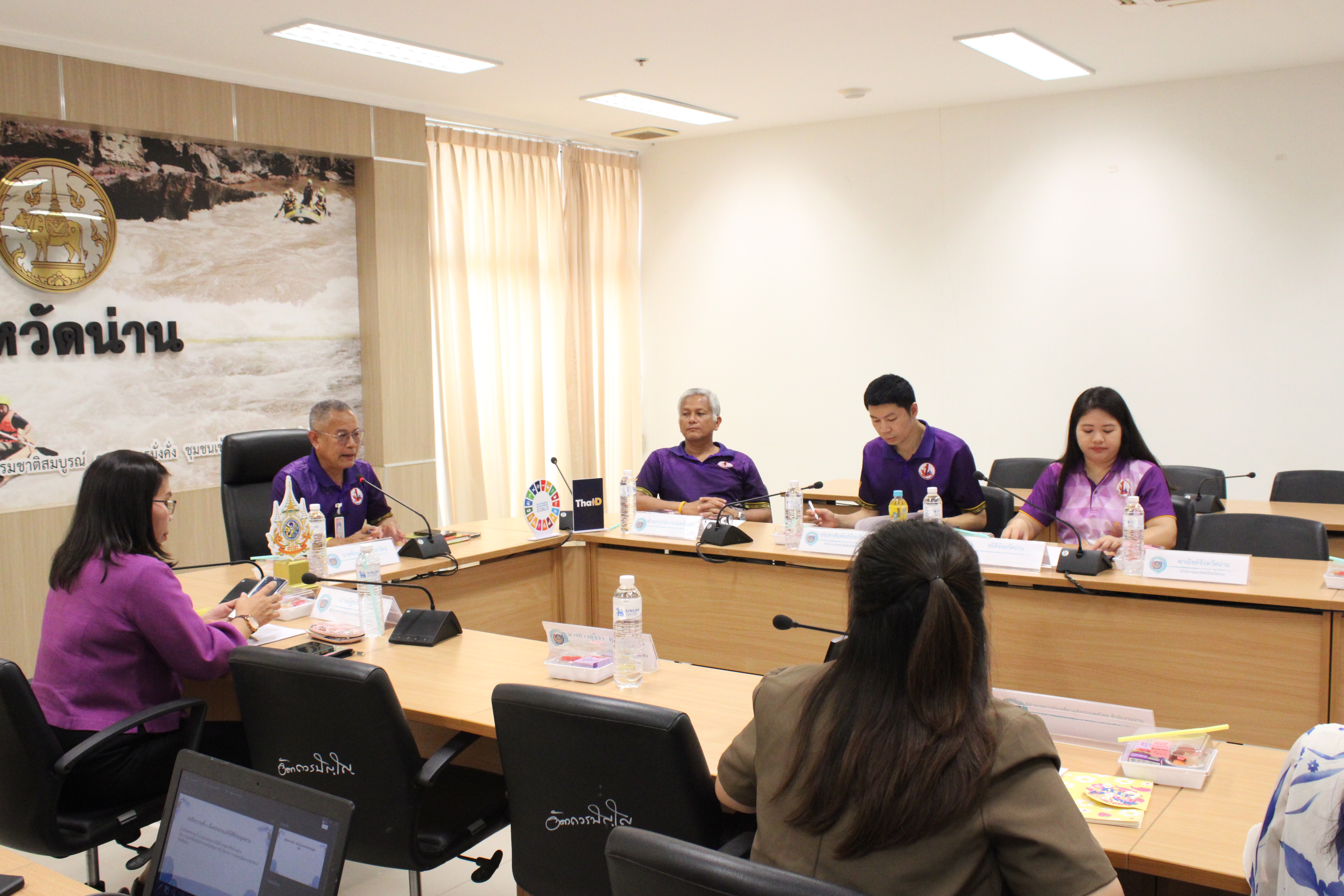 #น่านไม่เนิบ #NAN3FAST จังหวัดน่าน ประชุมคณะทำงานสนับสนุนการดำเนินงาน “กาดม่วนเมือง ศาลากลาง” จังหวัดน่าน