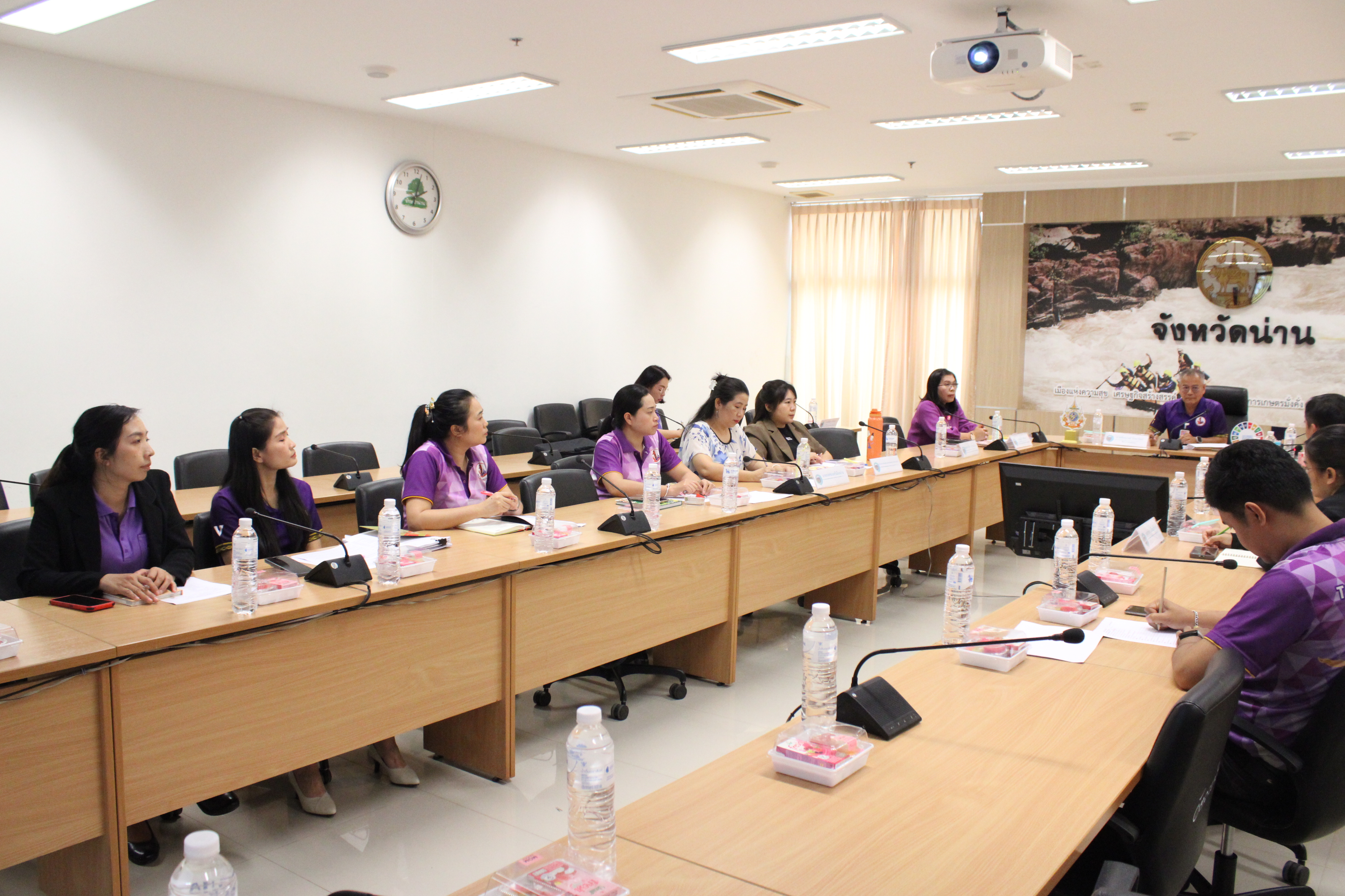 #น่านไม่เนิบ #NAN3FAST จังหวัดน่าน ประชุมคณะทำงานสนับสนุนการดำเนินงาน “กาดม่วนเมือง ศาลากลาง” จังหวัดน่าน