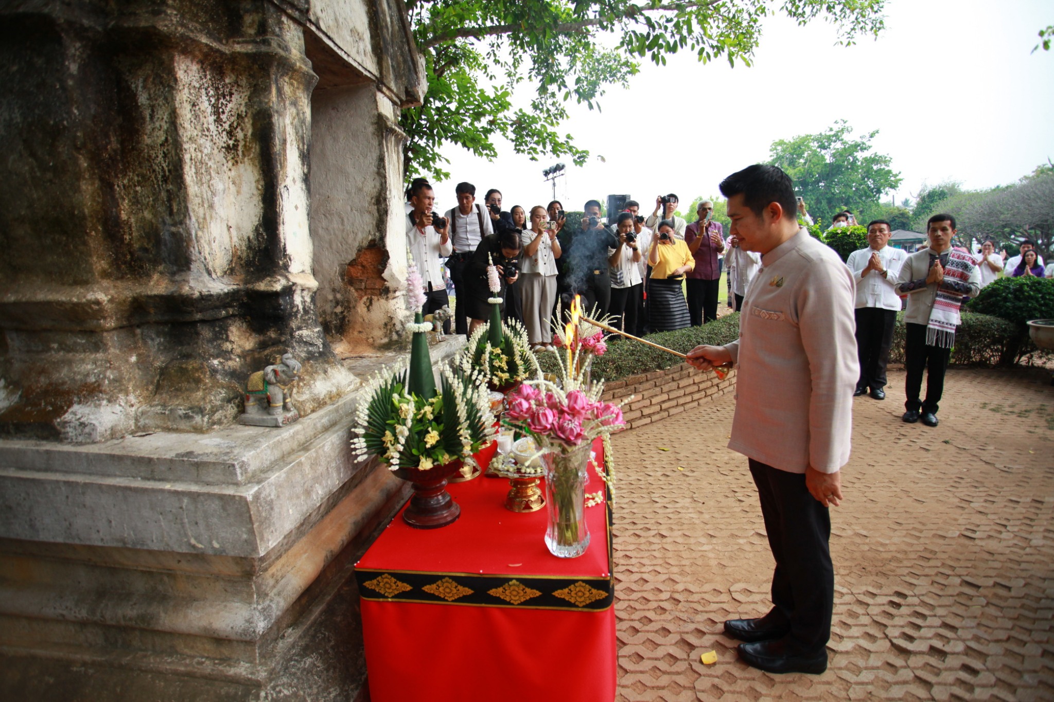#น่านไม่เนิบ#NAN3FAST พัฒนาชุมชนน่าน ร่วมพิธีบวงสรวง เจริญพุทธมนต์ น้อมรำลึกพระมหากรุณาธิคุณเจ้าผู้ครองนครน่าน