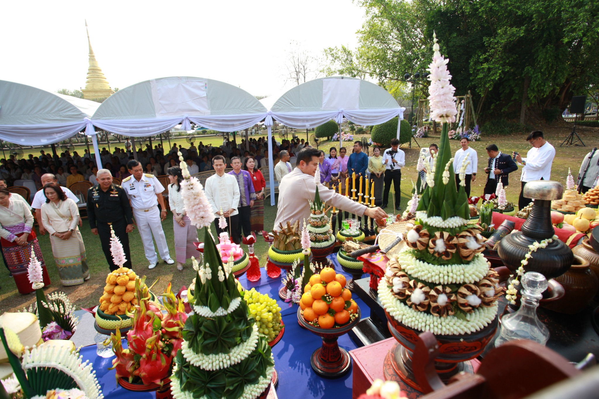 #น่านไม่เนิบ#NAN3FAST พัฒนาชุมชนน่าน ร่วมพิธีบวงสรวง เจริญพุทธมนต์ น้อมรำลึกพระมหากรุณาธิคุณเจ้าผู้ครองนครน่าน