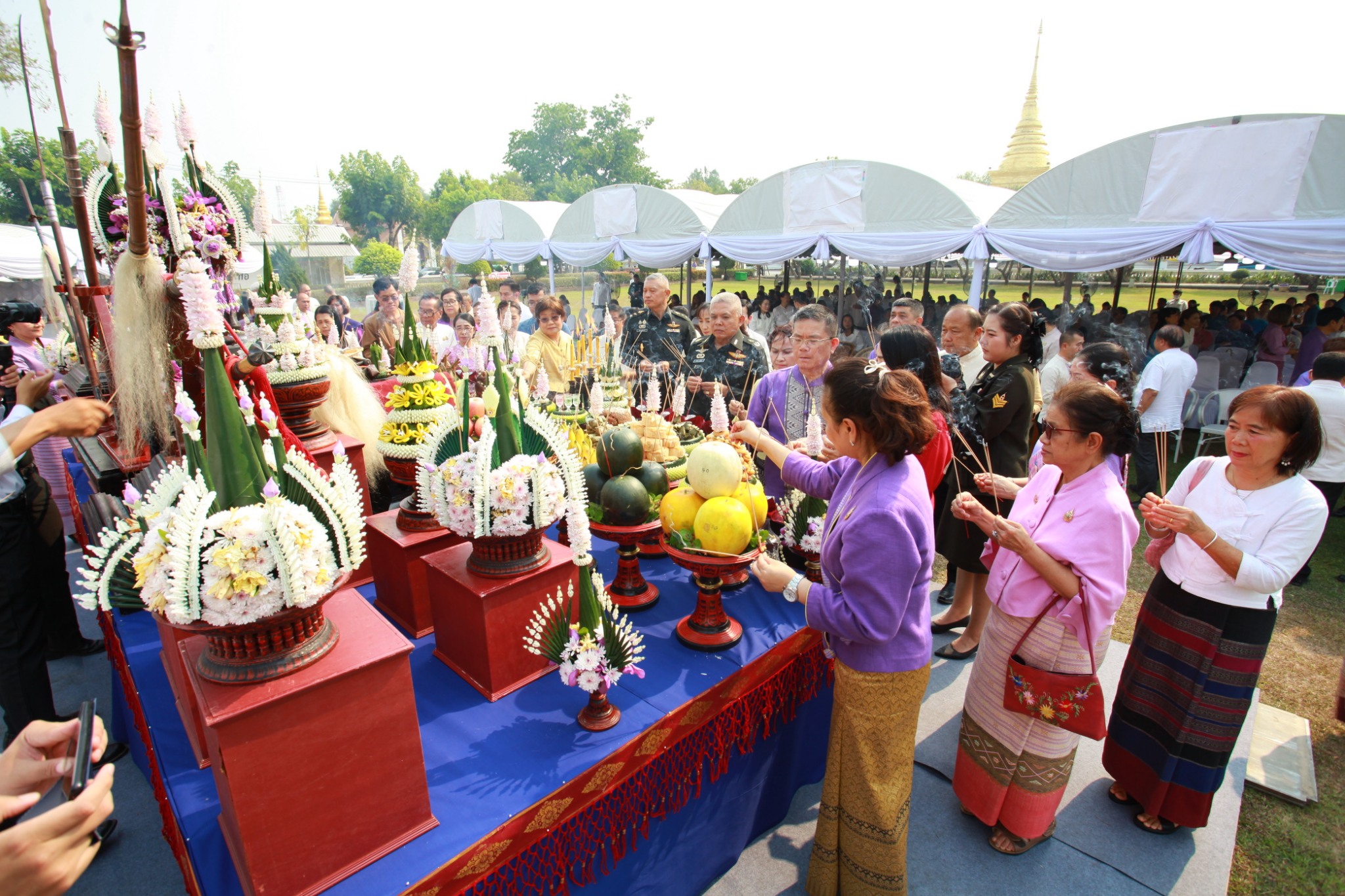 #น่านไม่เนิบ#NAN3FAST พัฒนาชุมชนน่าน ร่วมพิธีบวงสรวง เจริญพุทธมนต์ น้อมรำลึกพระมหากรุณาธิคุณเจ้าผู้ครองนครน่าน