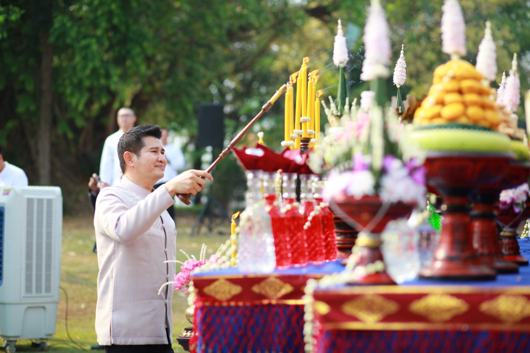 #น่านไม่เนิบ#NAN3FAST พัฒนาชุมชนน่าน ร่วมพิธีบวงสรวง เจริญพุทธมนต์ น้อมรำลึกพระมหากรุณาธิคุณเจ้าผู้ครองนครน่าน