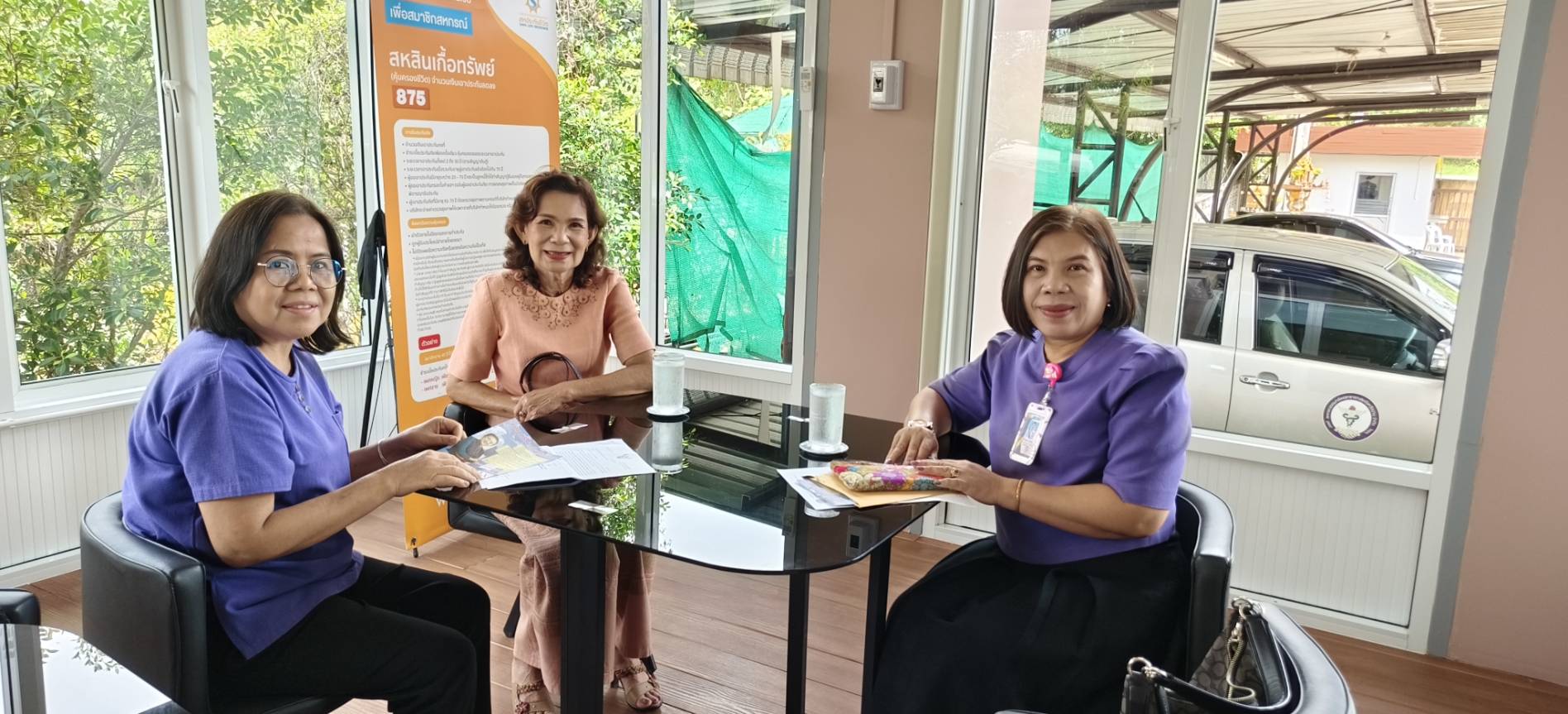 สอ.พช.น่าน ประชาสัมพันธ์ แนะนำผู้สมัครจาก สอ.พช. ให้กับสมาชิกสหกรณ์ในพื้นที่จังหวัดน่าน