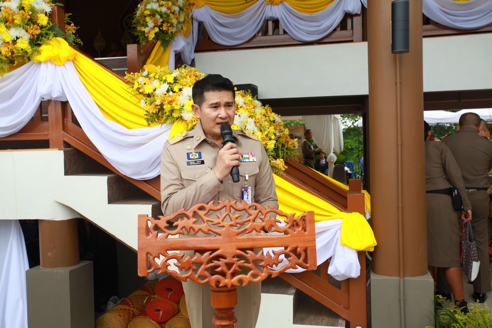 พช.น่าน ร่วมพิธีเปิดศาลาปฏิบัติธรรมพระธรรมจาริก เฉลิมพระเกียรติพระบาทสมเด็จพระเจ้าอยู่หัว เนื่องในโอกาสพระราชพิธีมหามงคลเฉลิมพระชนมพรรษา 6 รอบ 28 กรกฎาคม 2567 โดยโครงการทุนเล่าเรียนหลวงสำหรับพระสงฆ์