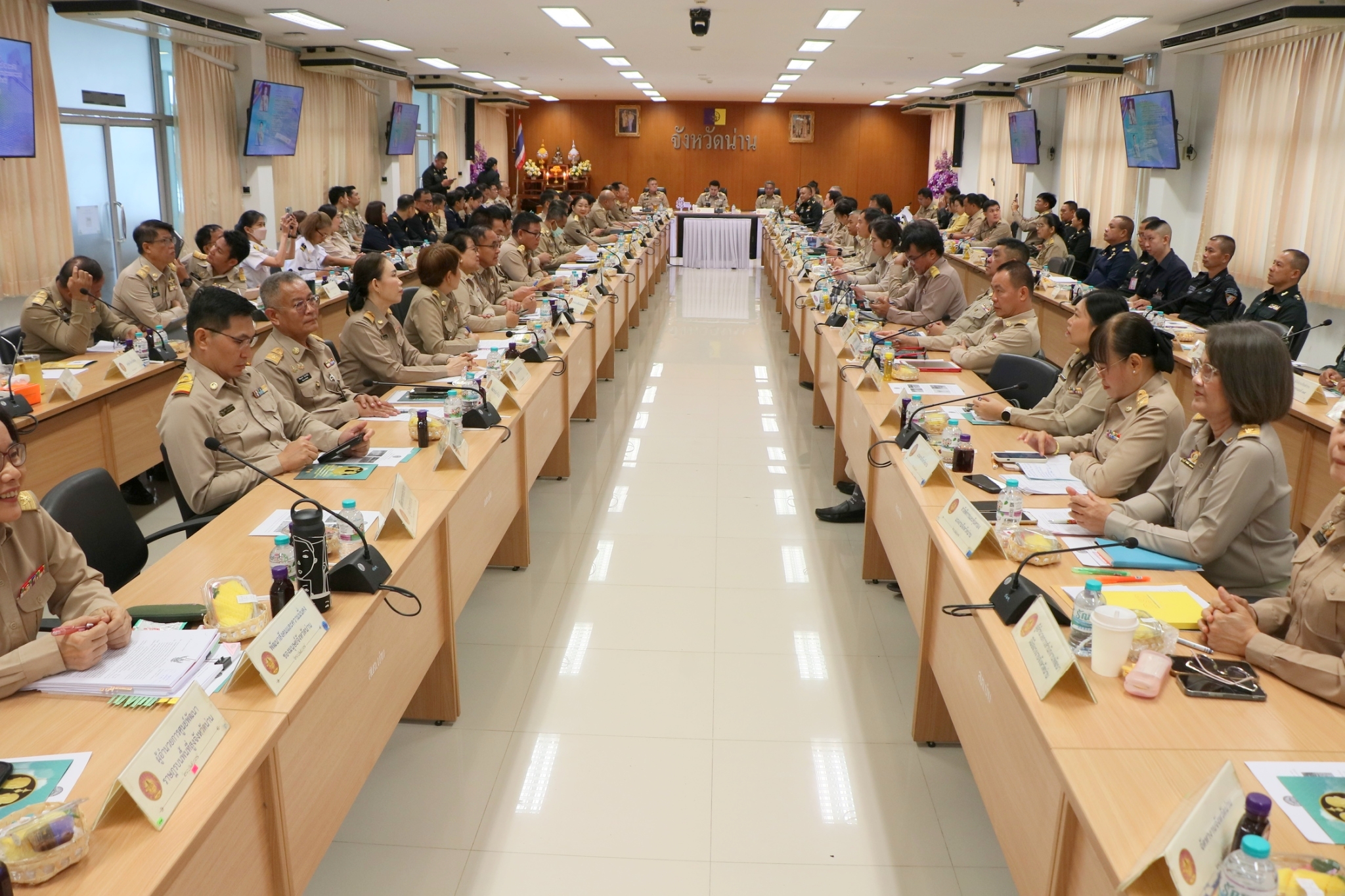 พัฒนาการจังหวัดน่าน เข้าร่วมประชุมคณะกรรมการจังหวัดน่าน และหัวหน้าส่วนราชการจังหวัดน่าน ประจำเดือนพฤษภาคม 2568 รับนโยบาย-ข้อสั่งการจากผู้ว่าราชการจังหวัด