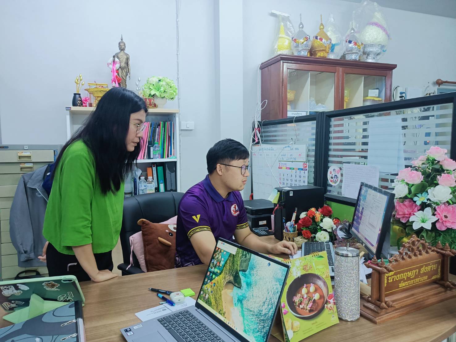 พช.น่าน ลงพื้นที่อำเภอ สนับสนุนติดตั้งโปรแกรมป้องกันไวรัส คุ้มครองระบบสารสนเทศในงานพัฒนาชุมชน