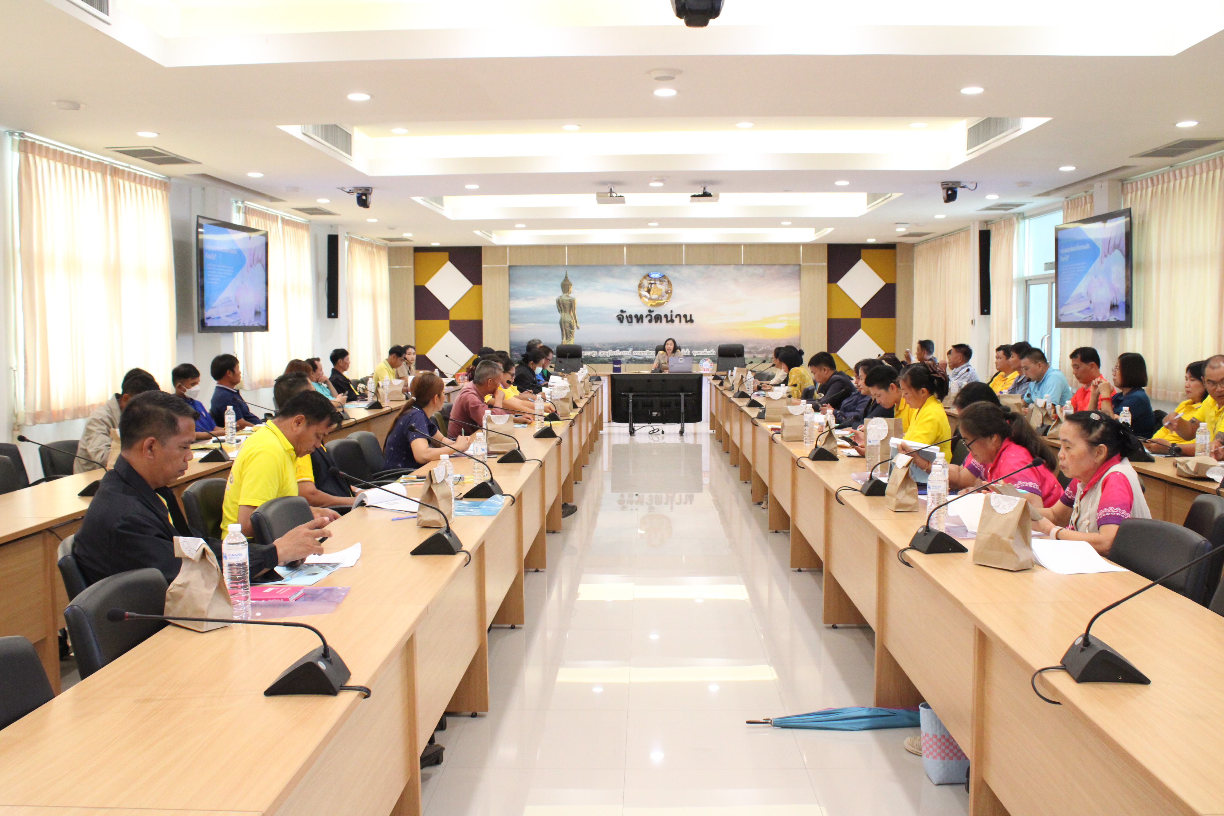 พช.น่าน ประชุมเสริมศักยภาพเครือข่ายกองทุนชุมชน หนุนกลุ่มออมทรัพย์เข้มแข็งตามหลักธรรมาภิบาล