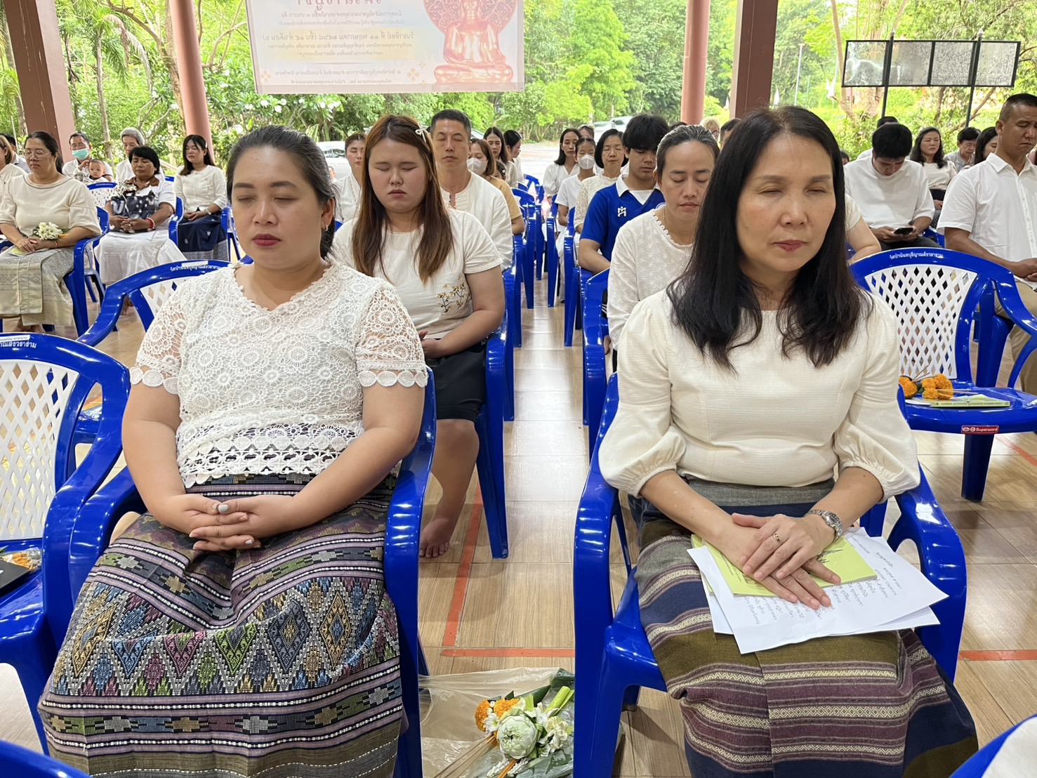 พัฒนาชุมชนน่าน ร่วมพิธีเจริญพระพุทธมนต์และเวียนเทียน เนื่องในวันวิสาขบูชา ประจำปี 2568 ณ วัดป่านันทบุรีญาณสังวราราม