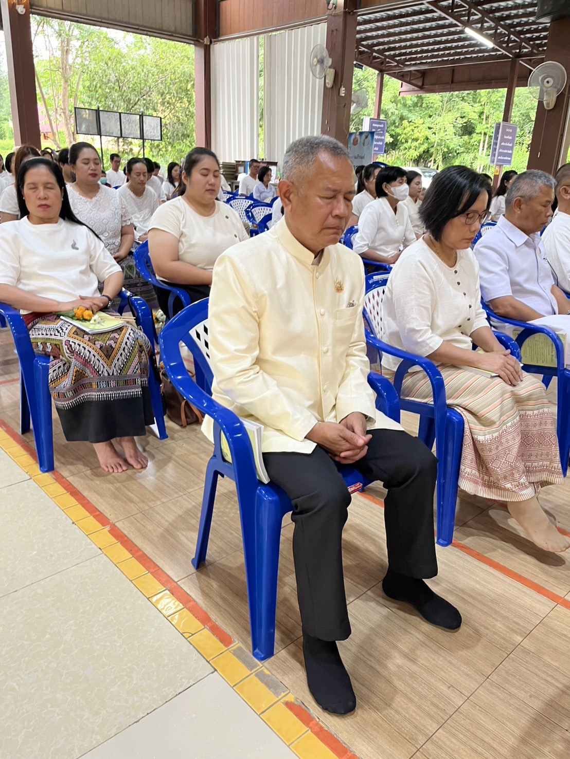 พัฒนาชุมชนน่าน ร่วมพิธีเจริญพระพุทธมนต์และเวียนเทียน เนื่องในวันวิสาขบูชา ประจำปี 2568 ณ วัดป่านันทบุรีญาณสังวราราม