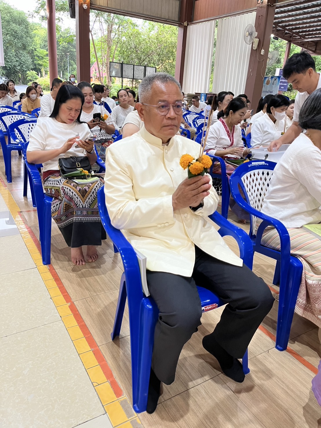 พัฒนาชุมชนน่าน ร่วมพิธีเจริญพระพุทธมนต์และเวียนเทียน เนื่องในวันวิสาขบูชา ประจำปี 2568 ณ วัดป่านันทบุรีญาณสังวราราม