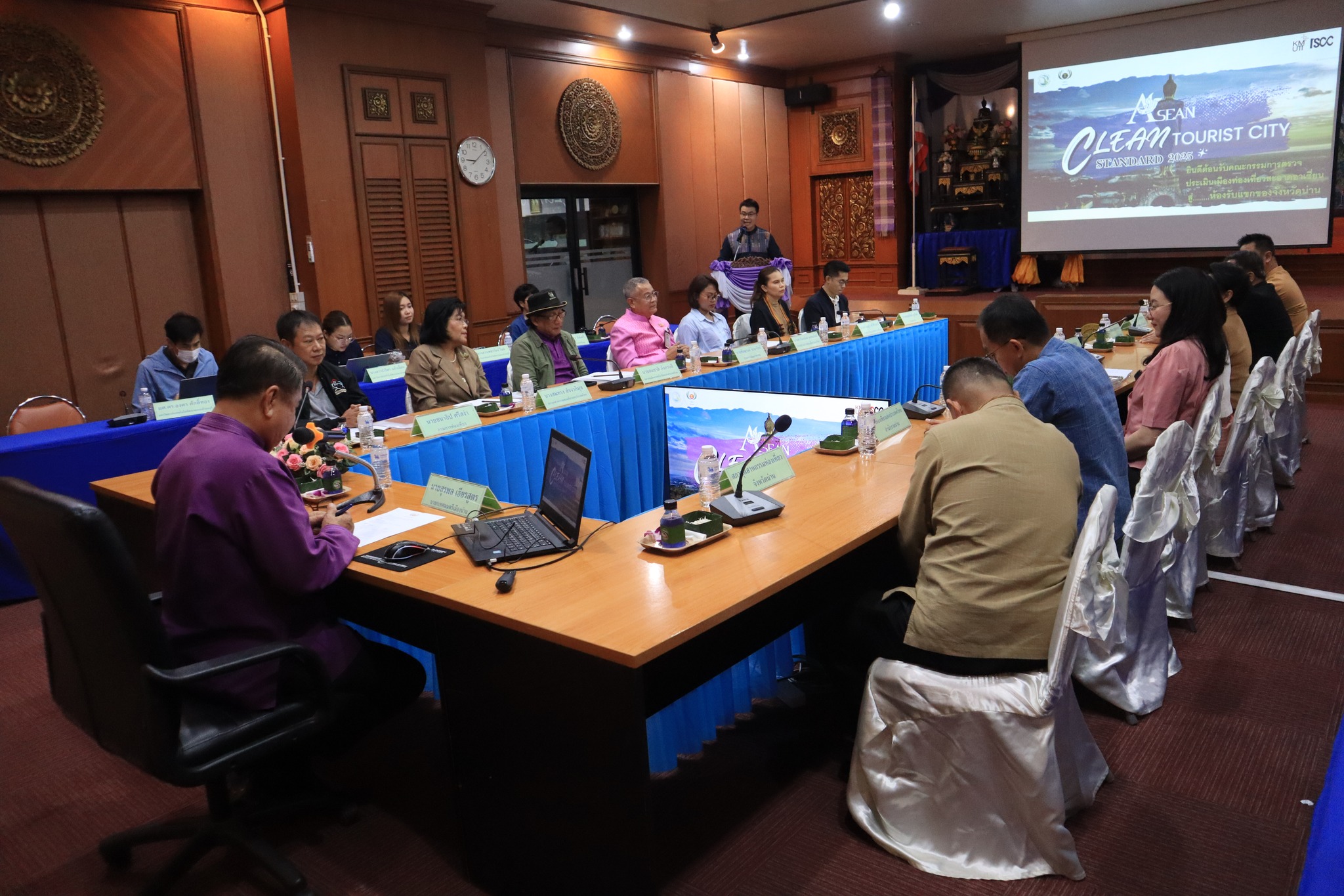 พช.น่าน ร่วมตรวจประเมินรับรองมาตรฐานเมืองท่องเที่ยวสะอาดอาเซียน ASEAN Clean Tourist City Standard ประจำปี พ.ศ.2568 เทศบาลเมืองน่าน