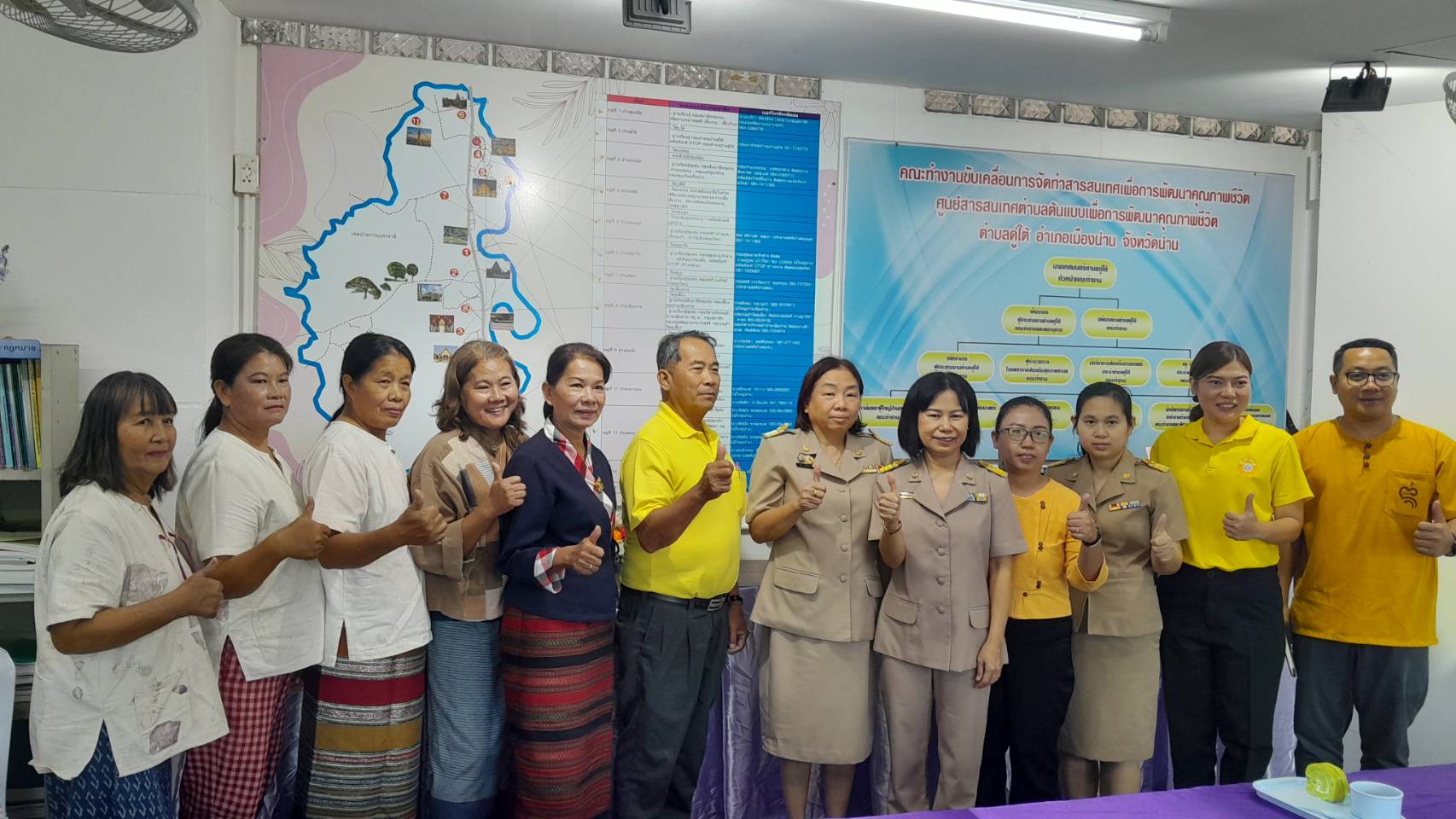 พช.น่าน ลงพื้นที่ติดตามการขับเคลื่อน “สารสนเทศตำบลต้นแบบเพื่อพัฒนาคุณภาพชีวิต” ตำบลดู่ใต้