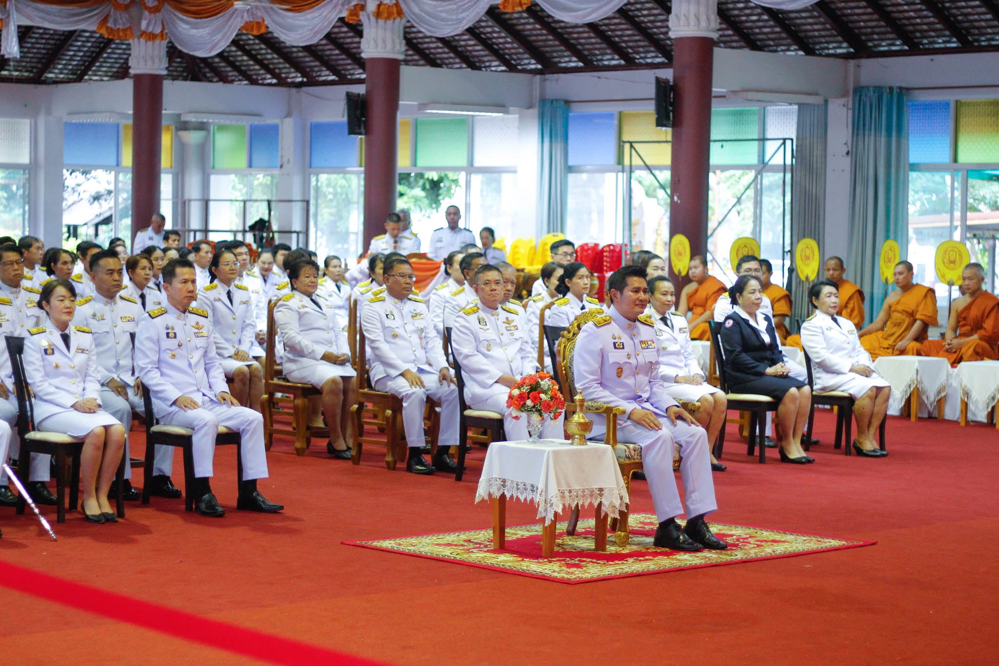 พช.น่าน ร่วมพิธีเจริญพระพุทธมนต์และถวายพระพรชัยมงคลสมเด็จพระเจ้าน้องนางเธอ เจ้าฟ้าจุฬาภรณวลัยลักษณ์ อัครราชกุมารี กรมพระศรีสวางควัฒน วรขัตติยราชนารี